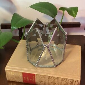 Geometric Stained Glass Candle Holder